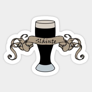 slainte irish stripe Sticker